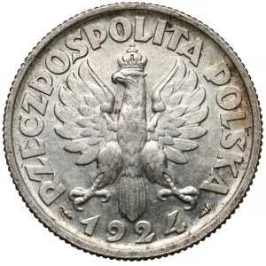Kobieta i kłosy 2 złote 1924 Paryż