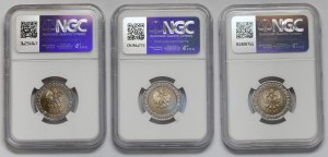 5 zloty 2022-2023 commémoratif - set (3pcs)