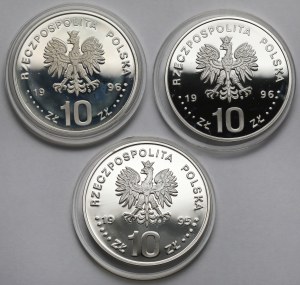 10 or 1995-1996 - Sigismond Augustus ... - set (3 pcs)