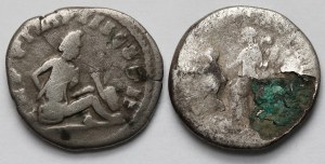 Roman Empire, Trajan (98-117 AD) and Lucius Verus (161-169 AD) Denarii - set (2pcs)