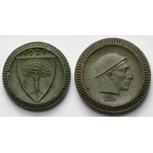 Wałbrzych (Waldenburg i Schl) 20 i 50 fenigów 1921 - zestaw (2szt)