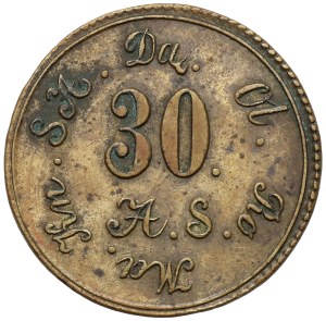 Dabrowa, jeton d'une valeur nominale de 30 kopecks 1861