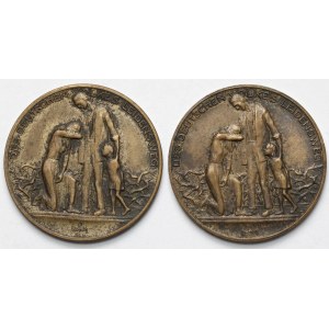 Niemcy, Medale 1923 - Inflacja - zestaw (2szt)
