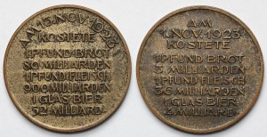 Allemagne, Médailles 1923 - Inflation - set (2pcs)