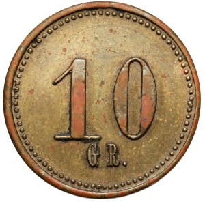 Sosnowiec, Locarno Restaurant, 10 groszy token