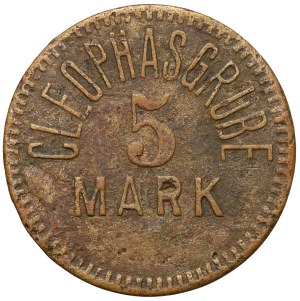 Załęże, Kleofas Coal Mine (Cleophas Grube), Token 5 marks