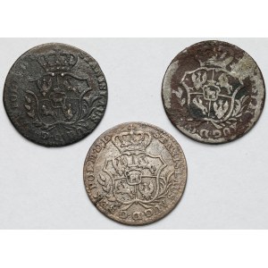 Poniatowski, Półzłotek 1767 FS - zestaw (3szt)