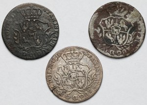 Poniatowski, Półzłotek 1767 FS - zestaw (3szt)