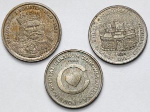 Próba CuNi 20-200 złotych 1979-1986 - zestaw (3szt)