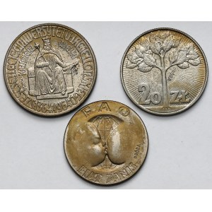 Próba CuNi 10-20 złotych 1964-1973 - zestaw (3szt)