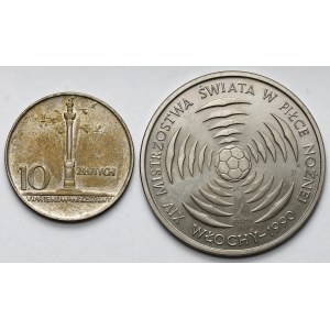 Próba CuNi 10-200 złotych 1966-1988 - zestaw (2szt)
