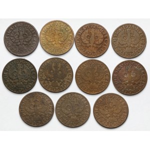 50 groszy 1923-1939 - zestaw (11szt)