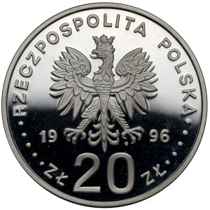 20 złotych 1996 - IV wieki stołeczności Warszawy