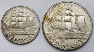 Voilier 2 et 5 or 1936 - set (2pcs)