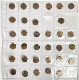 1, 2 et 5 pennies 1990-1997 - set (82pcs)