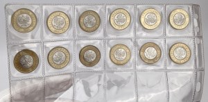 2 i 5 złotych 1994-1995 - zestaw (18szt)