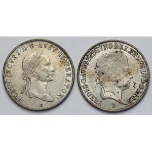 Austria i Węgry, 20 krajcarów 1835-1848 - zestaw (2szt)