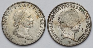 Autriche et Hongrie, 20 krajcars 1835-1848 - set (2pcs)