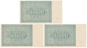 Russie, 50 000 roubles 1921 - set (3pcs)