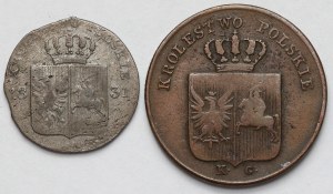 Révolte de novembre, 3-10 pennies 1831 - set (2pcs)