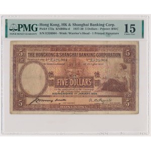 Hong Kong, 5 Dollars 1929