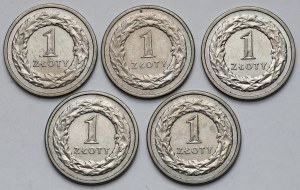 1 or 1990 - set (5pcs)