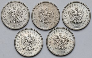 1 or 1990 - set (5pcs)