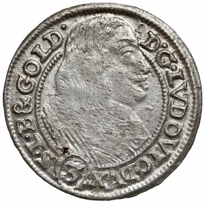 Śląsk, Jerzy III Brzeski, 3 krajcary 1661 EW, Brzeg
