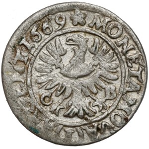 Śląsk, Chrystian wołowski, 1 krajcar 1669 CB, Brzeg