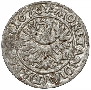 Silesia, Chrystian of Wallachia, 1 krajcar 1670 CB, Brzeg