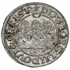 Śląsk, Trzej Bracia, 1 krajcar 1653, Brzeg