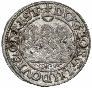 Silésie, Trois frères, 1 krajcar 1653, Brzeg