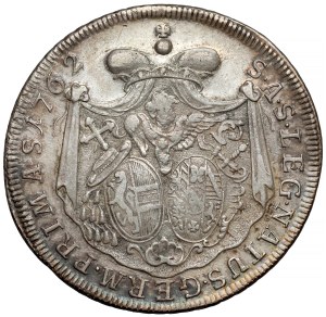 Autriche, Sigismond III von Schrattenbach, Thaler 1762, Salzbourg