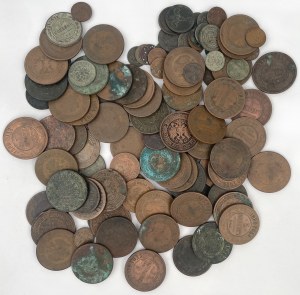 Russie tsariste, pièces de monnaie en cuivre MIX