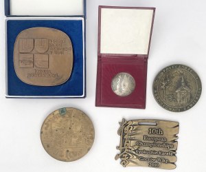Medale III RP i Czechy - zestaw (5szt)