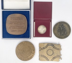 Medale III RP i Czechy - zestaw (5szt)