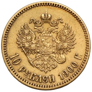 Rosja, Mikołaj II, 10 rubli 1900 FZ, Petersburg