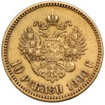 Rosja, Mikołaj II, 10 rubli 1900 FZ, Petersburg