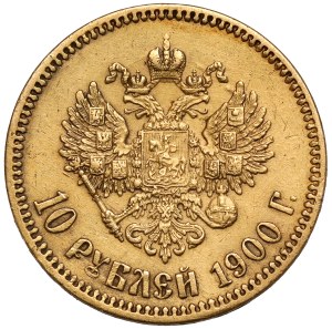 Russie, Nicolas II, 10 roubles 1900 FZ, Saint-Pétersbourg