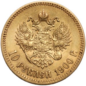 Rosja, Mikołaj II, 10 rubli 1900 FZ, Petersburg