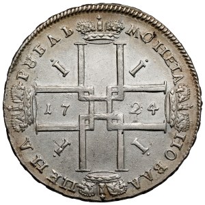 Rosja, Piotr I, Rubel 1724, Moskwa