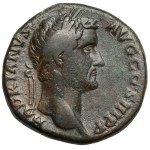 Hadrian (117-138 n.e.) Sesterc, Rzym - portret jak Antoninus Pius