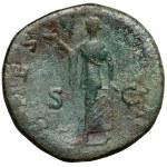 Hadrian (117-138 n.e.) Sesterc, Rzym - portret jak Antoninus Pius