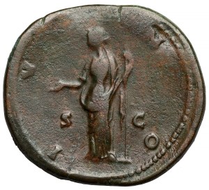 Faustina I the Elder (138-141 A.D.) Sesterc posthumous