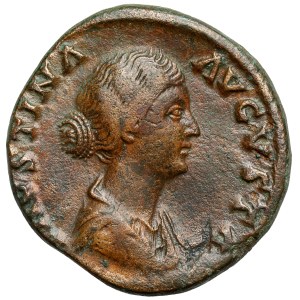 Faustyna II Młodsza (161-175 n.e.) Sesterc, Rzym
