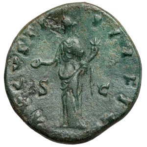 Faustyna II Młodsza (161-175 n.e.) Sesterc, Rzym