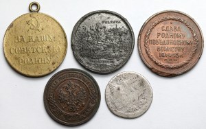 Russie, pièces et médaillons - set (5pcs)