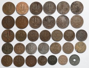 1 - 5 pennies 1923-1939 - set (33pcs)
