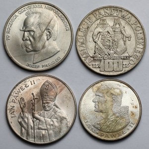 ARGENT Mieszko et Dąbrówka, Jean Paul, Piłsudski - set (4pcs)