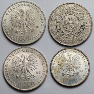 ARGENT Mieszko et Dąbrówka, Jean Paul, Piłsudski - set (4pcs)